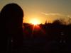 sunset and beer